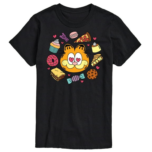 Garfield - Garfield Hearts Food - Men's Short Sleeve Graphic T-Shirt