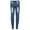 Blue, variant on Odeerbi Baby Pants Children's 2025 Fashion Tight Hole Pocket Button Zipper Long Jeans