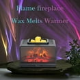 thumbnail image 5 of Leyoue Dynamic Flame Fireplace Electric Wax Melt Warmer PTC Heating Plate Monochromatic Wax Burner Fragrance Wax Warmer for Home Office Gifts & Decor（Black, 5 of 7