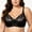 Black, variant on Vaslanda Plus Size Lace Push Up Bra for Women Lifting Floral Lace Bra Comfortable Wireless Everyday Bra