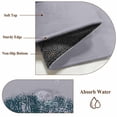 thumbnail image 6 of Round Rugs 4Ft, Teal Lip Round Area Rug Washable Indoor Throw Carpet, Kiss Love Grey Retro Art Soft Non Slip Circle Rug for Kitchen Nursery Room Home Decor Aesthetic, 6 of 8