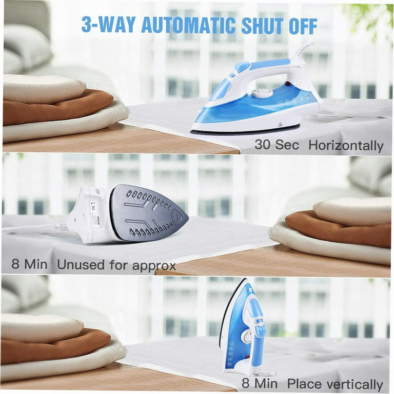 Steam Iron for Clothes, 2400W Powerful 25s Heat-up Portable