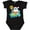 AB-Black, variant on Surfing Santa Boys or Girls Baby Bodysuit