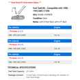 thumbnail image 2 of Fuel Tank Kit - Compatible with 1988 - 1995 GMC C1500 1989 1990 1991 1992 1993 1994, 2 of 2