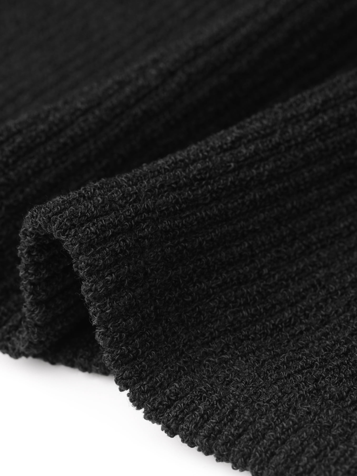 DARING DIVA Women's Winter Sweater Polo Collar Shirts Tops M Black