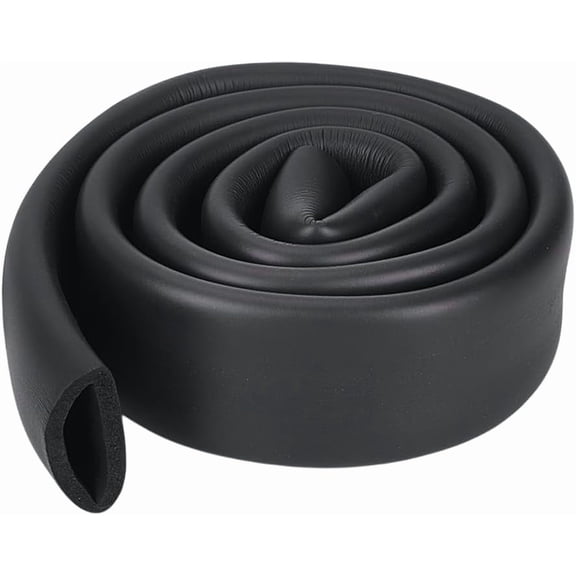 Foam Tubing for DIY Handle Grip Support Rubber Handlebar Cover Grip 1.3 Inch OD 1 Inch ID 43.3 Inch Long Comfor DIYtable Non-Slip Handle Grips for DIY Fitness Equipment Bicycle Black
