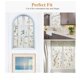 thumbnail image 5 of Películas para ventanas pintadas, Película decorativa para ventanas de PVC, Etiqueta de vidrio esmerilado sin pegamento, Películas para ventanas con protección UV para decoración del hogar Peonía 45 * 100 cm JM, 5 of 5