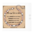 thumbnail image 2 of Tiny Gemstone Beaded Bracelets for Women, Boho Silver & Gold Bracelets Set - Trendy Jewelry Gifts for Girls, Mom, Friends, Christmas Stocking Stuffers with Card, 2 of 6