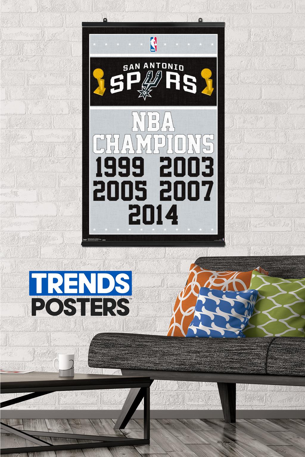 NBA San Antonio Spurs - Champions 17 Wall Poster, 22.375" x 34"