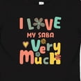 thumbnail image 4 of Inktastic I Love My Saba Retro Groovy Grandchildren Boys or Girls Baby T-Shirt, 4 of 5