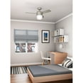 thumbnail image 4 of Hunter - Acumen Indoor Ceiling Fan With Light, 42-inch, Matte Nickel, Modern-style, 3-speed WhisperWind Motor, 59411, for living rooms, bedrooms, home offices, kitchens, 4 of 10