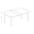 thumbnail image 4 of East West Furniture Nicoli 6-piece Wood Dining Set in Black/Cherry, 4 of 8