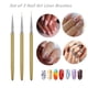 thumbnail image 5 of 3 pinceles delineadores para decoración de uñas, pinceles de nailon para diseño de uñas con pintura en gel UV, bolígrafos para pintar uñas, 5 of 6
