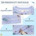 thumbnail image 2 of FORMRS Boys Rash Guard Short Sleeves Swim Shirt Quick Dry UPF 50+ Sun Protection, Sizes 3-12T, Cartoon Otters Pattern, 2 of 6