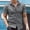 Gray, variant on Men's Slim Fit Dress Shirts Button Down Short Sleeve Blouse Summer Casual Solid Business Work Shirts