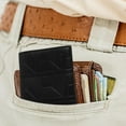 thumbnail image 4 of BESTYASH Cartera Para En Cuero PU Negro Con Múltiples Compartimentos Organizadores, 4 of 6