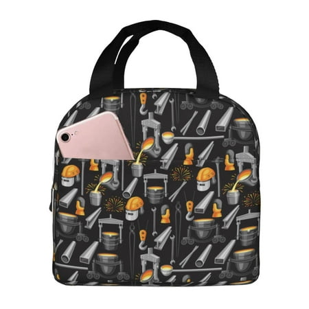 Insulated Lunch Bag for Women Men - construction tools Leakproof Cooler Lunch Box for Women Men  Lunch Tote Bags for Work School Picnic Travel