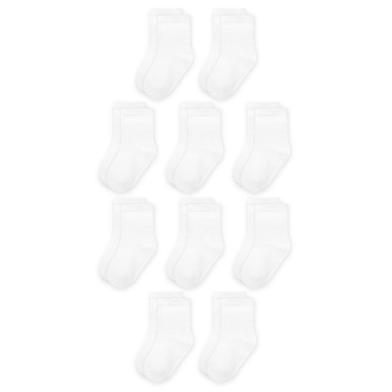 Wonder Nation Baby and Toddler Crew Socks, 10-Pack photo 1