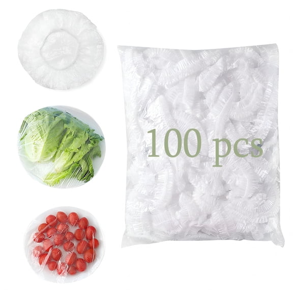 ACDANC 100pcs Elastic Bowl/Basket Covers for Proofing,Sourdough Bread Baking Supplies,Plastic Wrap for Food Fruit Vegetable