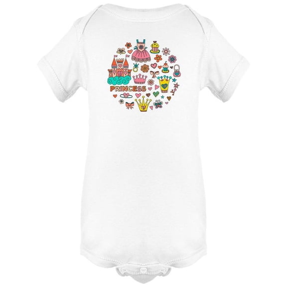 Princess Small Doodles Bodysuit Infant -Image by Shutterstock,  6 Months