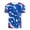 Blue, variant on Mens Soccer Shirt Cabo Verde Raglan Tops Short Sleeve Tee Cape Verde Print Casual Shirt Sports Fan Casual Tops Tee L