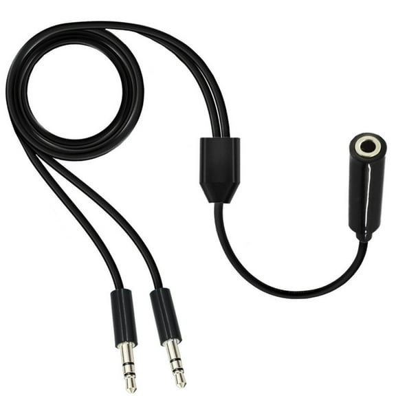 lanema 2 In 1 3.5mm Splitter Headphone Adapter 3.5mm 1 Male/Female To 2 Female/Male