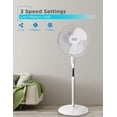 thumbnail image 3 of Black & Decker Ventilateur sur pied de 16 pouces avec télécommande, blanc, 3 of 7