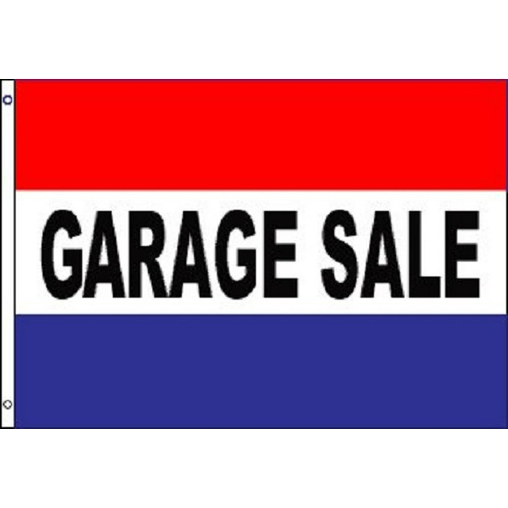 GARAGE SALE Flag Yard Rummage Thrift Advertising Banner Pennant Sign