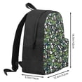 thumbnail image 3 of Zufioo Fun Panda Playing With Bamboo Leaves Pattern Adult Backpack,Wear-resistant and Breathable Multi-pocket Backpack, Suitable for Travel, Business and Outdoor Activities, 3 of 9