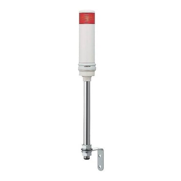 Tower Light Assembly, 24V, Red, 40 mm Dia., 524 1/2 mm Height, LED