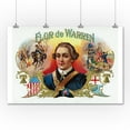 thumbnail image 1 of Flor da Warren Brand Cigar Box Label (36x54 Giclee Gallery Print, Wall Decor Travel Poster), 1 of 1