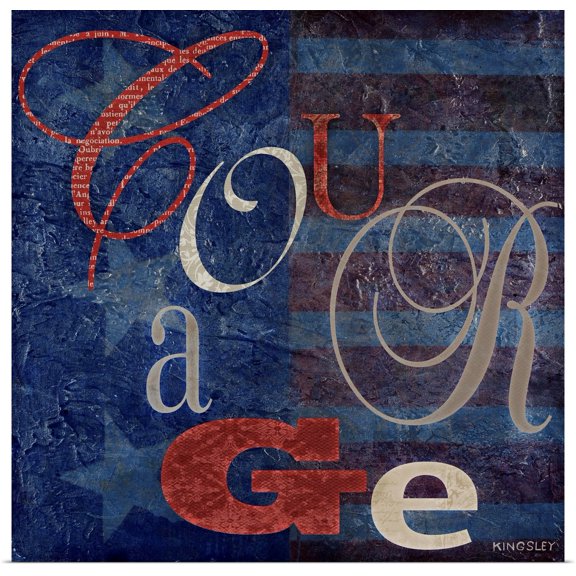 Great BIG Canvas | Rolled Poster Print entitled Courage