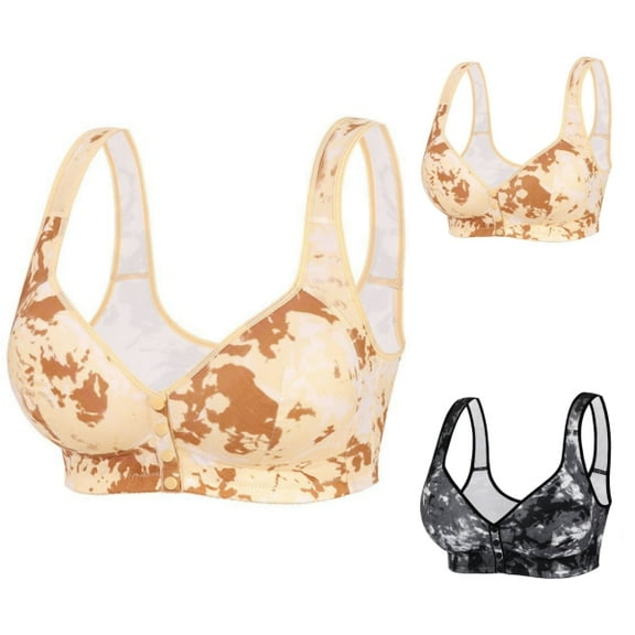 ATENAR Wireless Bras for Women,Bras for Women,Soft,Stretch Fabric,Solid,Polyester,Beige,48B