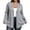 Gray, variant on Iroehba Womens Cardigan Plus Size Long Sleeve Open Front Solid Color Relaxed Cut Casual Outerwear with Pockets for Everyday Wear