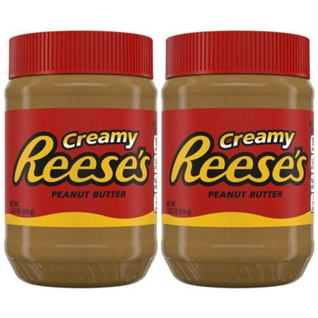 (2 Pack) Reese's Creamy Peanut Butter, 18 oz