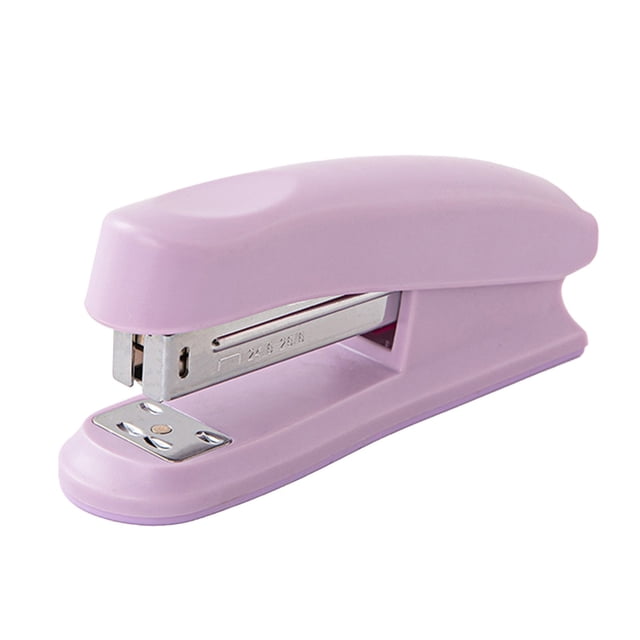 12 HoleStaple Guns Portable Binding Machines Office Student Stationery Macarons Color Medium Stapler
