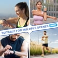 thumbnail image 7 of Uxcell Watch Band Holder Loop, Universal Silicone Watch Replacement Band Strap Keeper Parts for Smart Sport Sky Blue 26 mm, 7 of 7