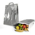 thumbnail image 1 of Bolsas Térmicas Aisladas para Envío de Alimentos, 13 x 19 Pulgadas. Pack de 5 Bolsas Térmicas de Aluminio para Comida Caliente y Fría. Bolsa Reutilizable con Capa Interior de Algodón Perforado, 1 of 8