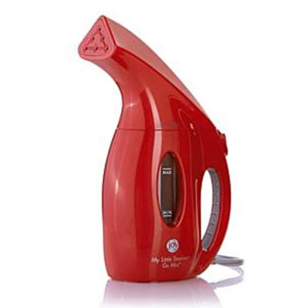 Joy Mangano 900Watt Supreme Go Mini Travel Steamer Red