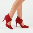 thumbnail image 5 of Journee Collection Womens Junniper Back Heel Zip High Stiletto Pointed Toe Pumps, 5 of 7