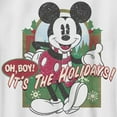 thumbnail image 2 of Boy's Mickey & Friends Christmas Oh Boy It's the Holidays Graphic Tee White Large, 2 of 4