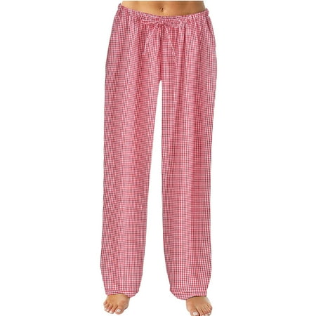 

fvwitlyh Pants for Womens plus Size Business Attire Women Autumn Spring Plaid Printed Pants Full Length Long Women s Pajama Pants plus Size Cargo Pants Women