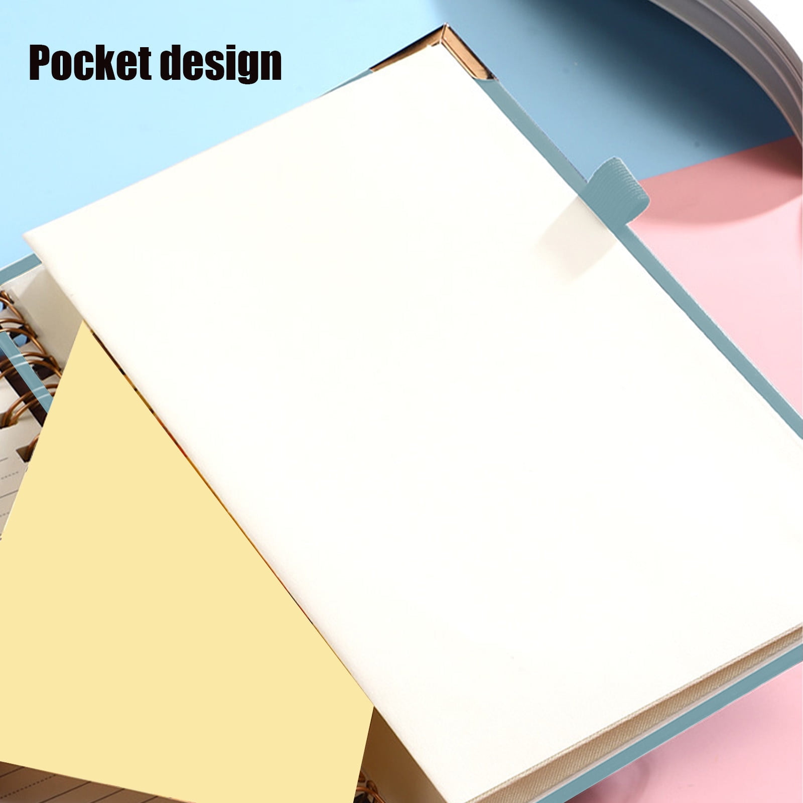 Lwlmwt Leather-bound Spiral Notebook A5 Ring-Bound JournaL Notebook Hardcover Thick Pages Unisex Notebook Ideal for Study and Work