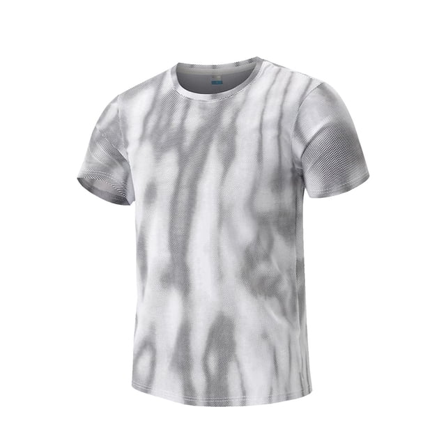 Tops para hombre, blusas y camisas de manga corta con cuello redondo para hombre, camiseta de manga corta con cuello redondo para hombre, blusa deportiva informal de seda fría transpirable para hombre