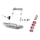 thumbnail image 1 of Barras de parachoques delanteras y traseras para coche RC 1/18, accesorio fácil de instalar, piezas de repuesto Plata, 1 of 7