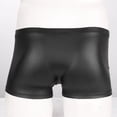 thumbnail image 5 of Men Shiny Leather Boxer, Soft Matte Leather, Shaping Short Pants, 5 of 5