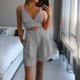 thumbnail image 2 of Traje de cintura de color sólido de verano para mujer Traje de dos piezas casual de moda Wmkox8yi bvn735, 2 of 7