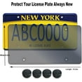 thumbnail image 2 of 2pcs License Plate Protector Black License Plate Covers, Unbreakable License Plate Covers License Plate Frames with Screw Caps Cover Kit blackA, 2 of 6
