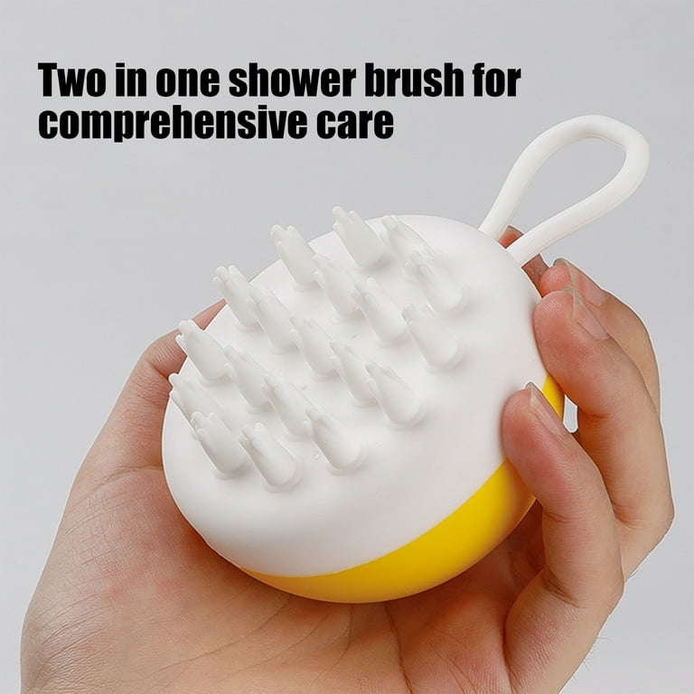 Dog Bath Brush Soft Silicone Pet Shampoo Massage Dispenser Grooming Shower  Brush For Bathroom Short Long