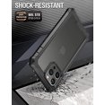 thumbnail image 5 of Poetic Guardian Series Case Compatible with iPhone 13 Pro 6.1 inch, Full-Body Hybrid Reinforced Shockproof Protective Rugged Clear Bumper Cover Case with Built-in Screen Protector, Black/Clear, 5 of 5